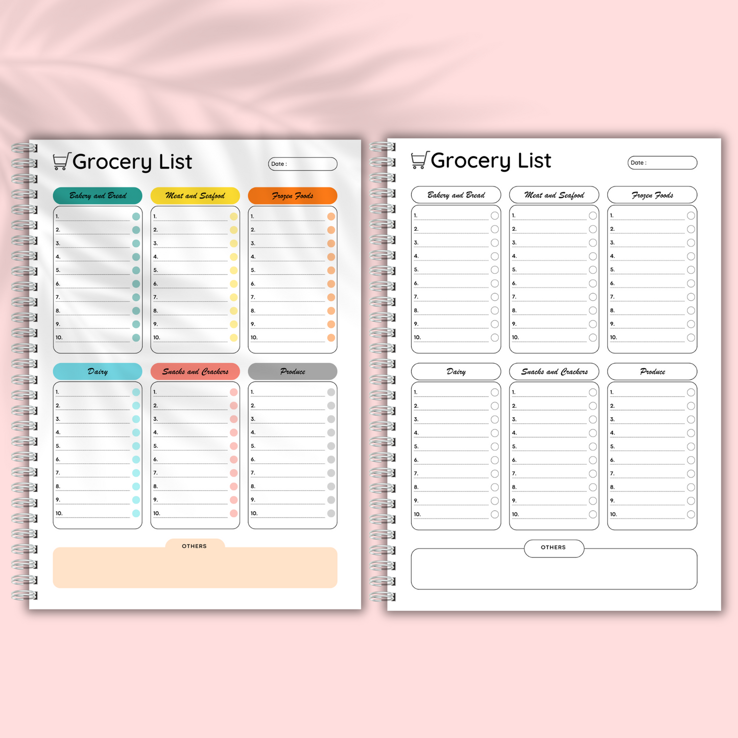 Printable Grocery List Template