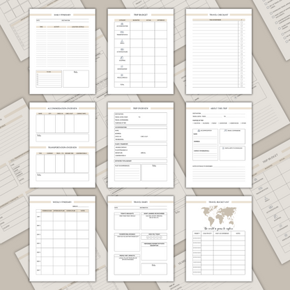 Printable Travel Planner