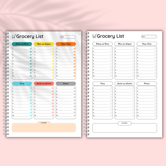 Printable Grocery List Template