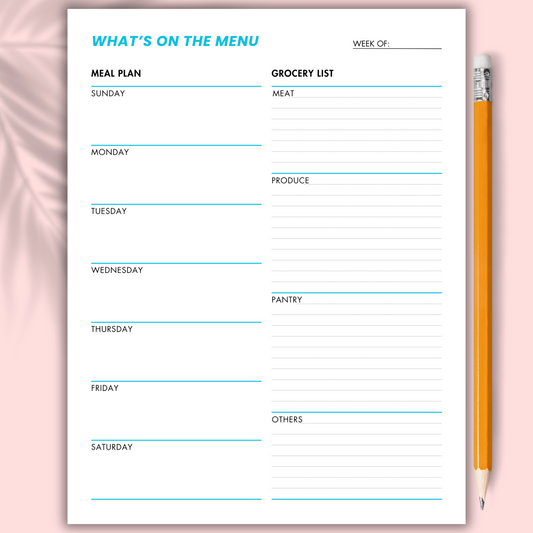 Weekly Meal Planner & Grocery List